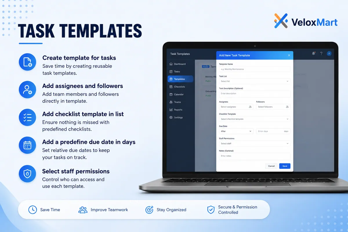 Perfex CRM - Task Templates Module