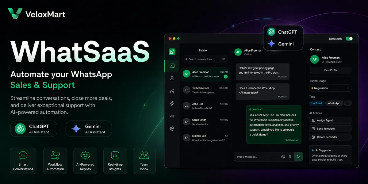 WhatSaaS - WhatsApp Automation SaaS Platform