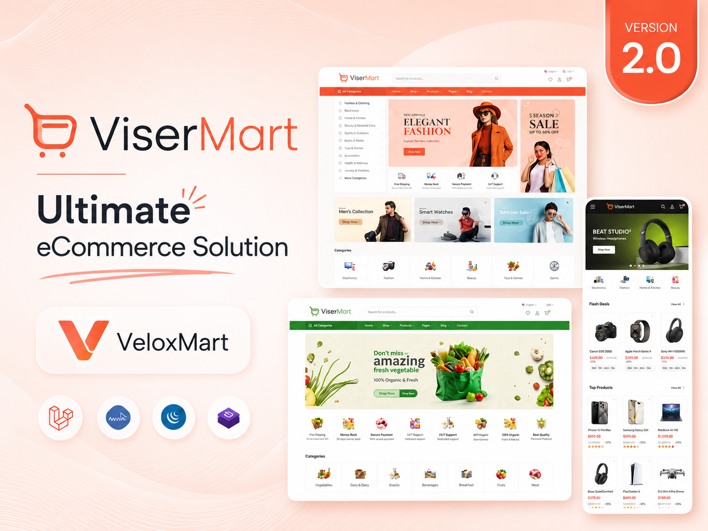 ViserMart - Multi-vendor Marketplace Platform