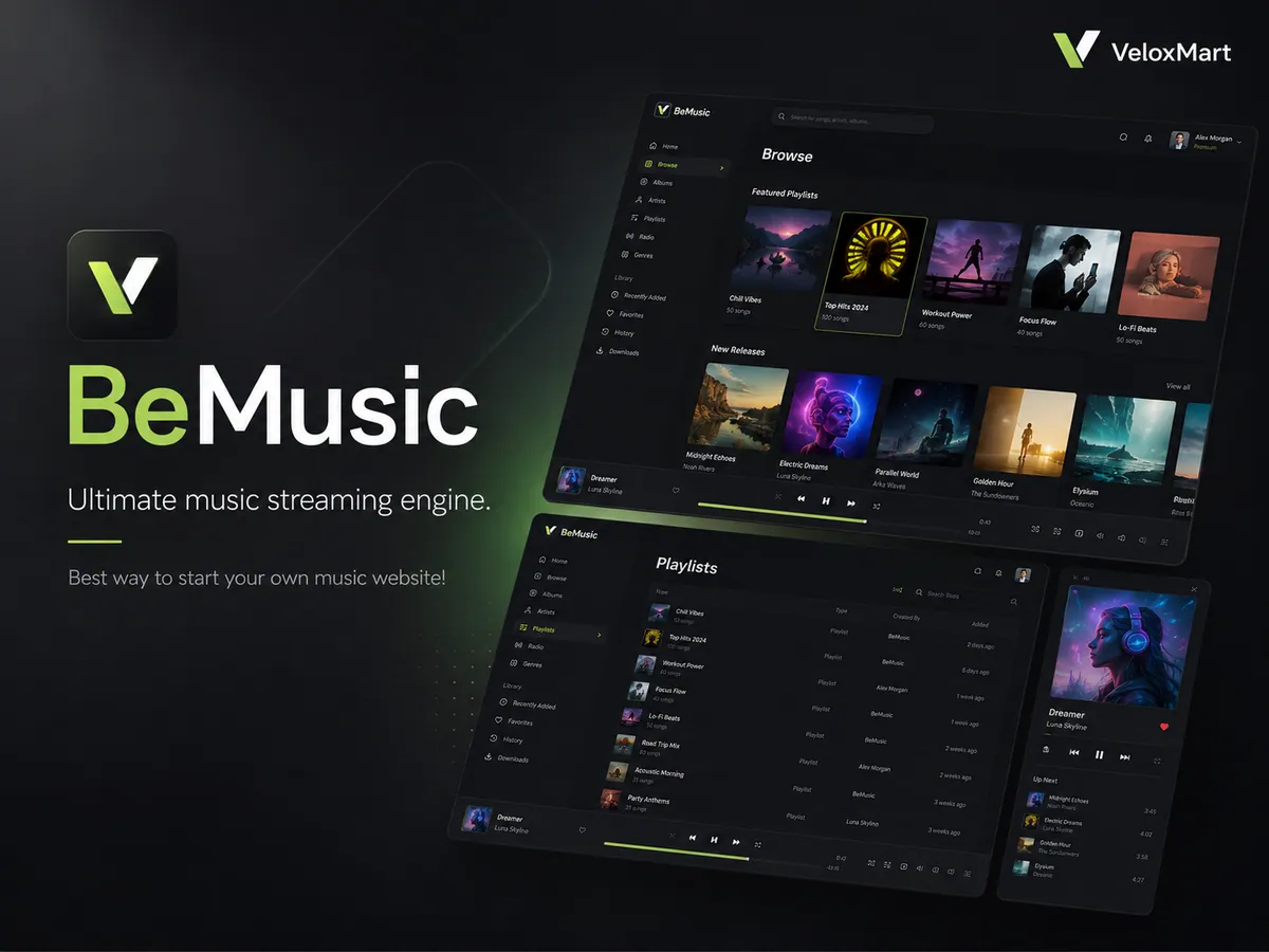 BeMusic - Online Music Streaming Platform