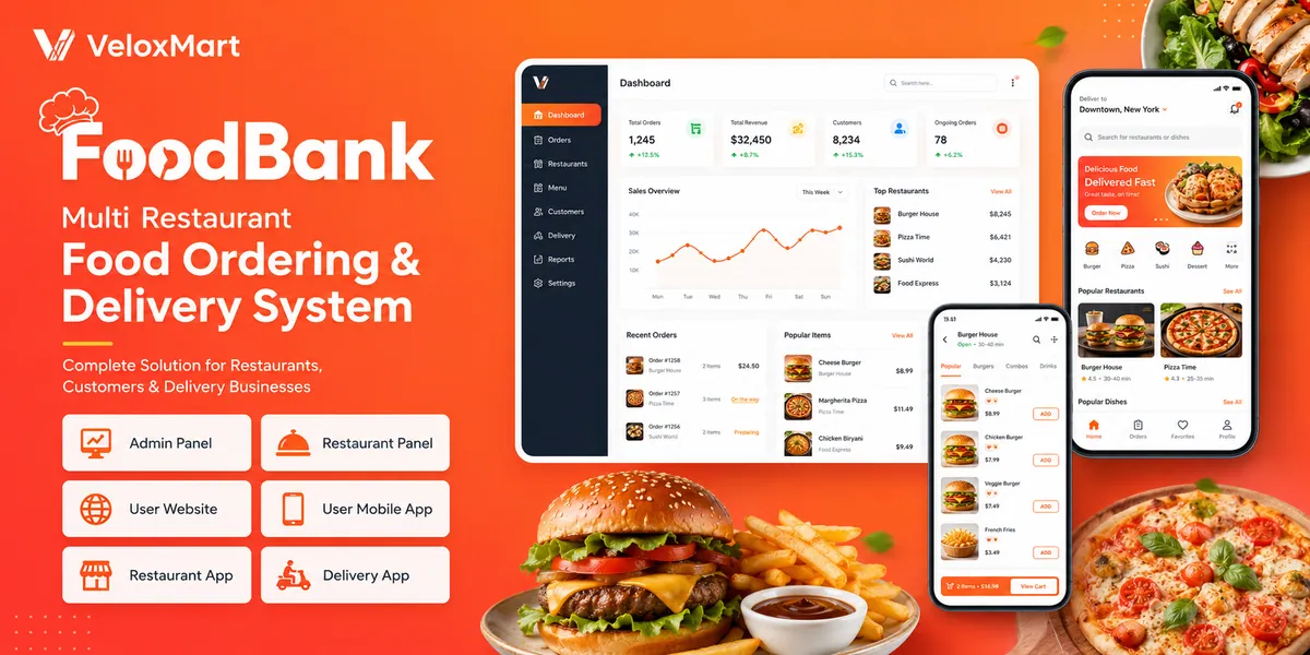 FoodBank - Food Ordering & Delivery Platform
