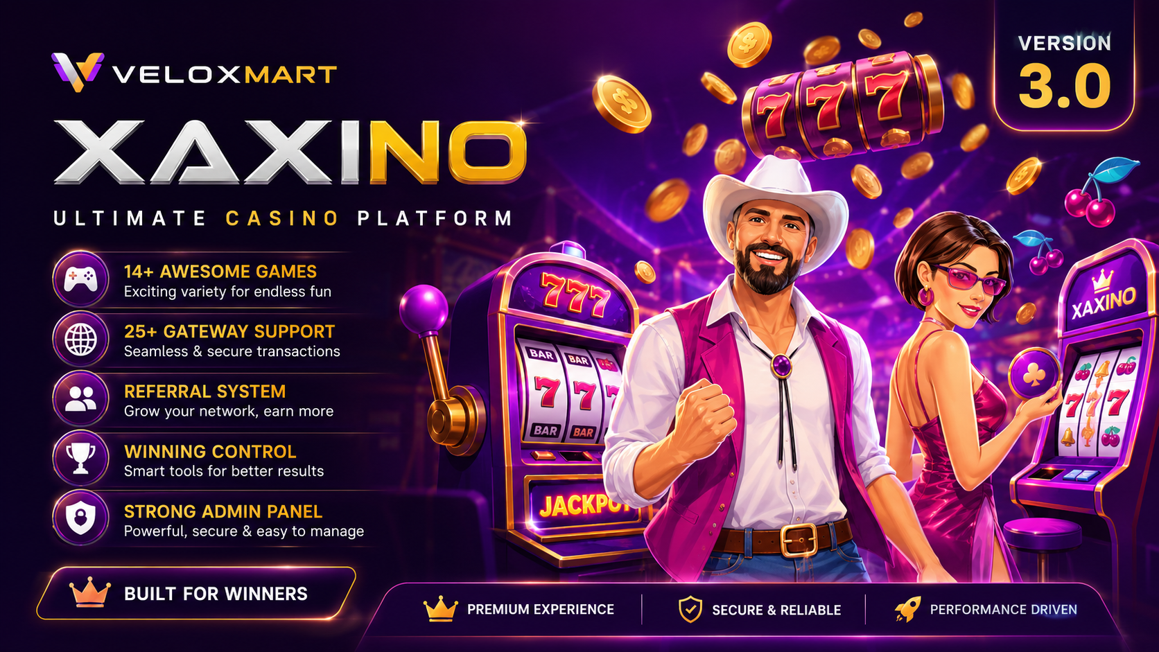 Xaxino - Online Casino & Gaming Platform
