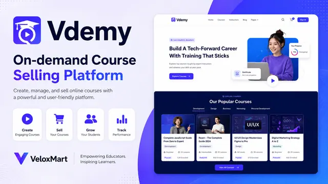 VDemy - Online Course & E-learning Platform
