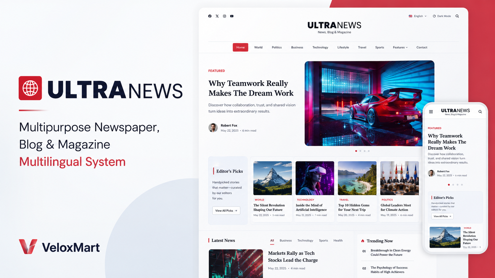 UltraNews - News & Magazine Platform