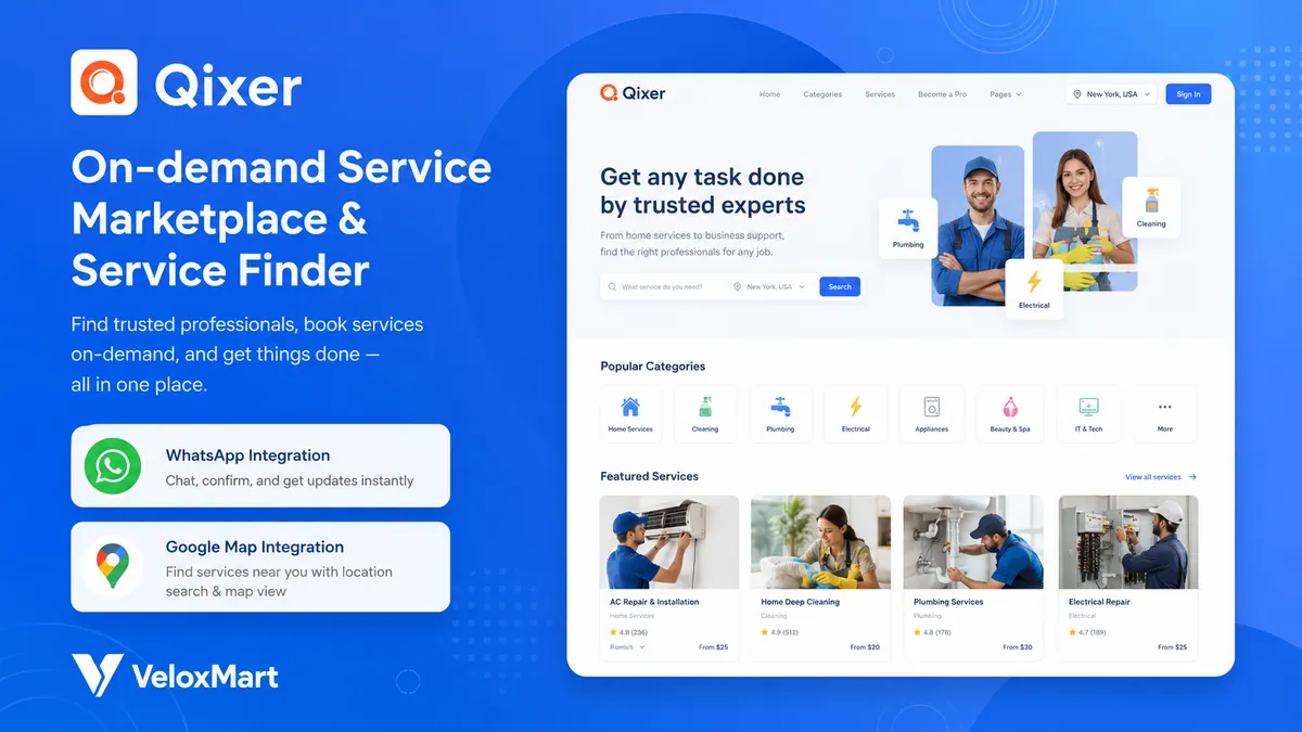 Qixer - On-demand Home Services Platform