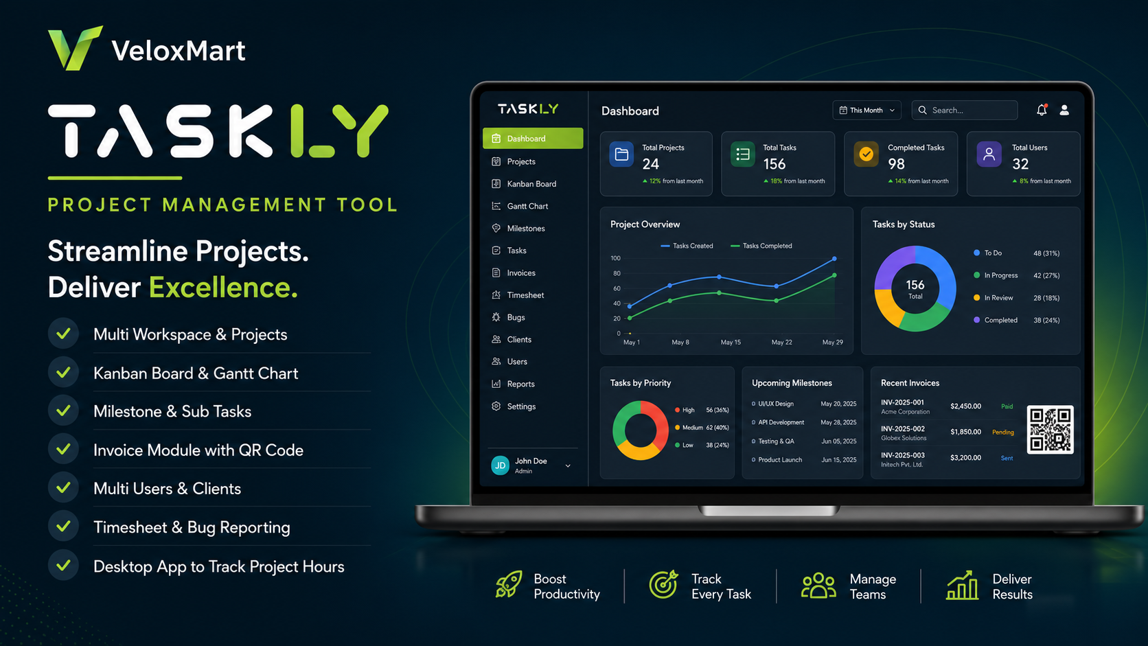 Taskly - Project & Task Management Platform
