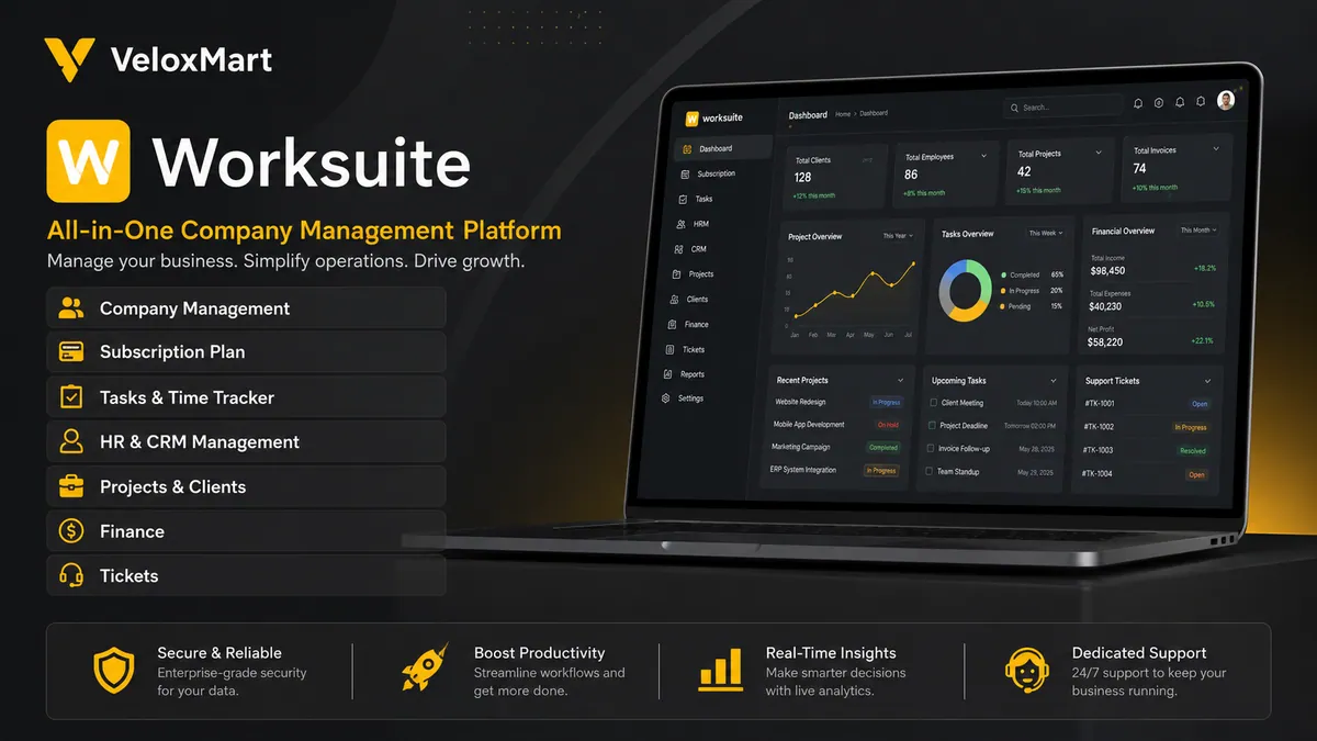 WorkSuite SaaS - Project Management Platform
