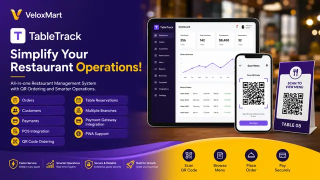 TableTrack - Restaurant Table & Order Management
