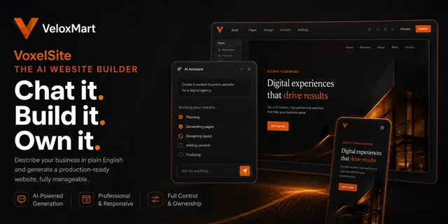 VoxelSite - Website Builder Platform