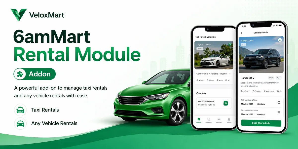 6ammart Car Add-on - Vehicle Booking Module