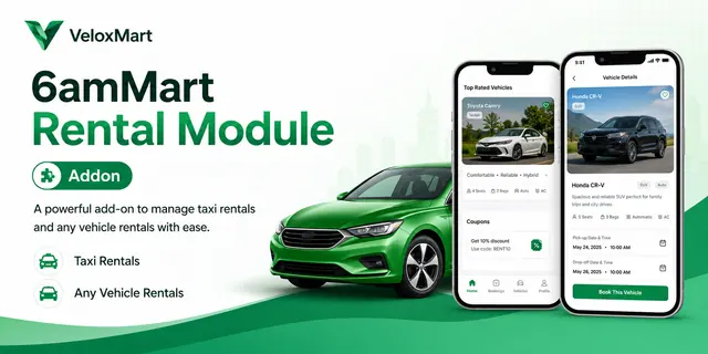 6ammart Car Add-on - Vehicle Booking Module