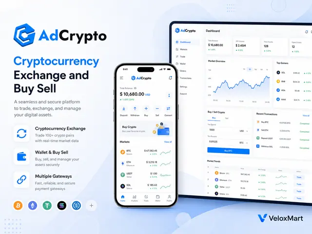 AdCrypto - Crypto Exchange & Wallet App