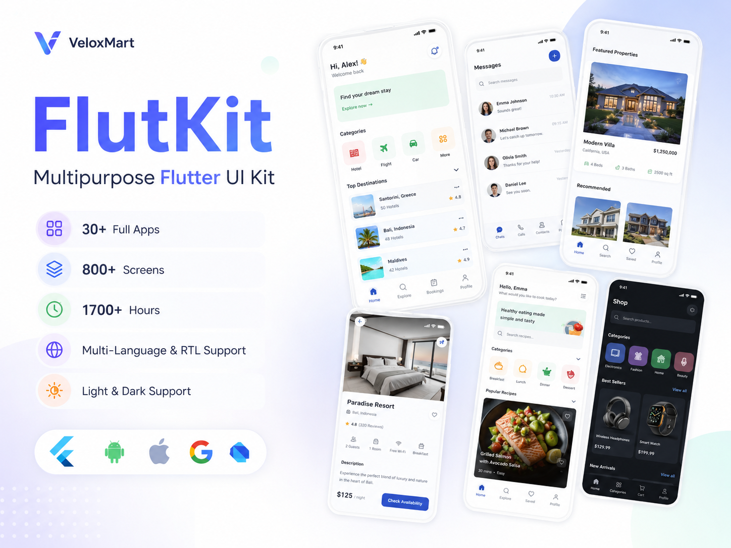 FlutKit - Flutter UI Component Kit