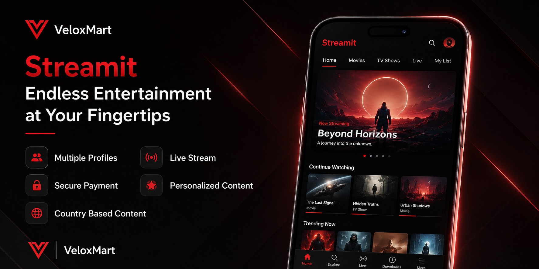 StreamIt - OTT Streaming Mobile App