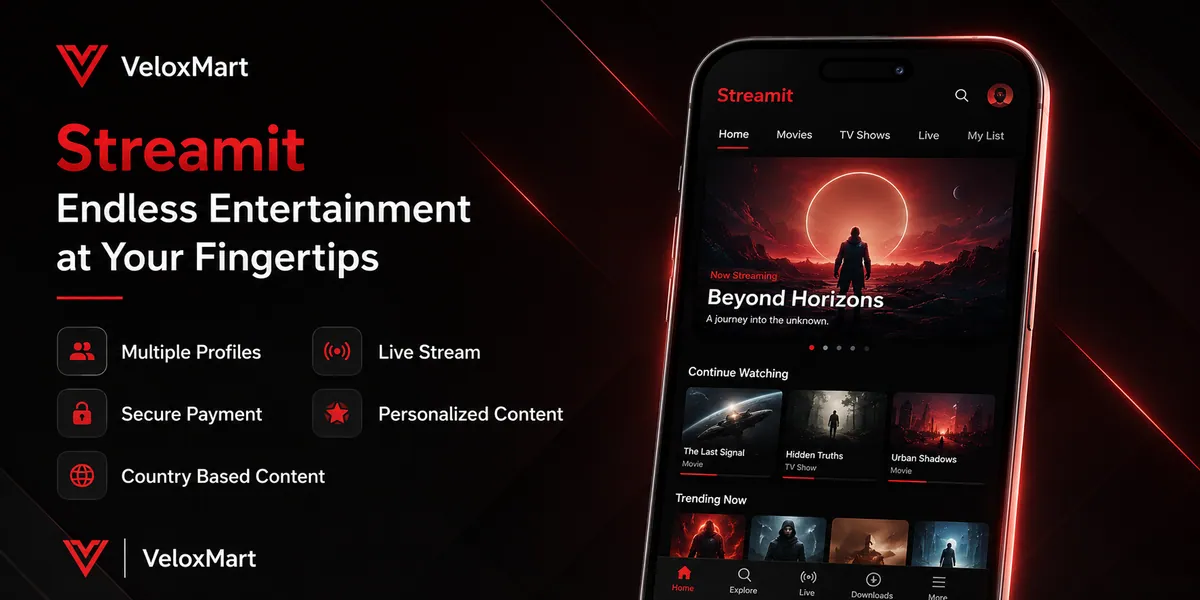 StreamIt - OTT Streaming Mobile App