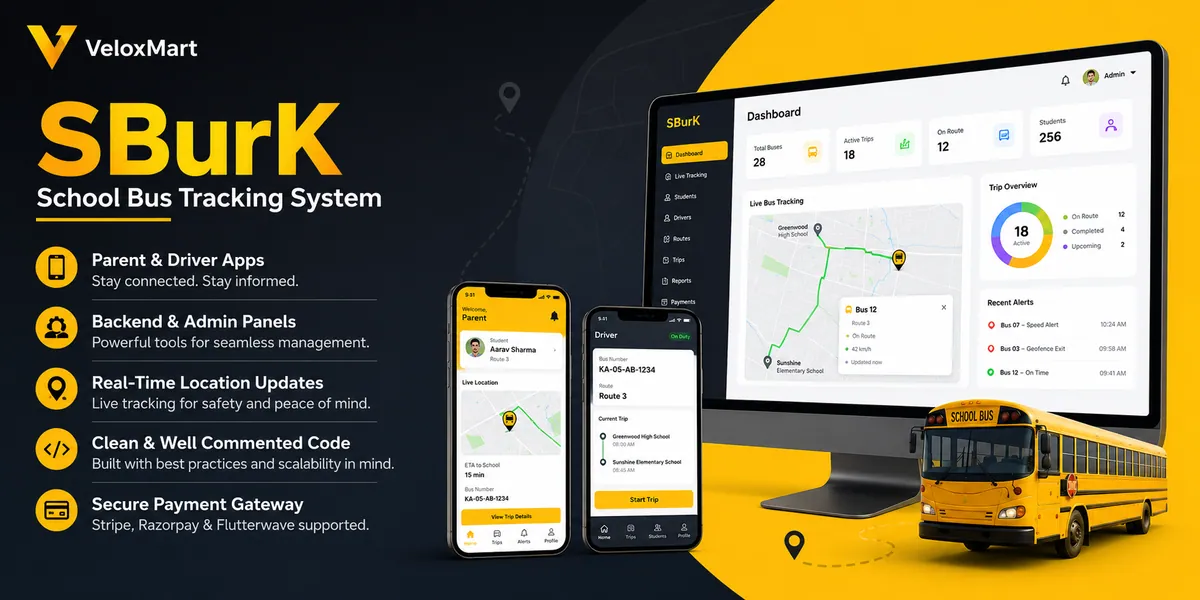 School Bus Tracker - Multi-school Tracking App