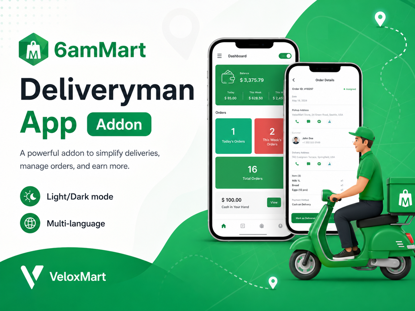 6ammart Delivery Man App