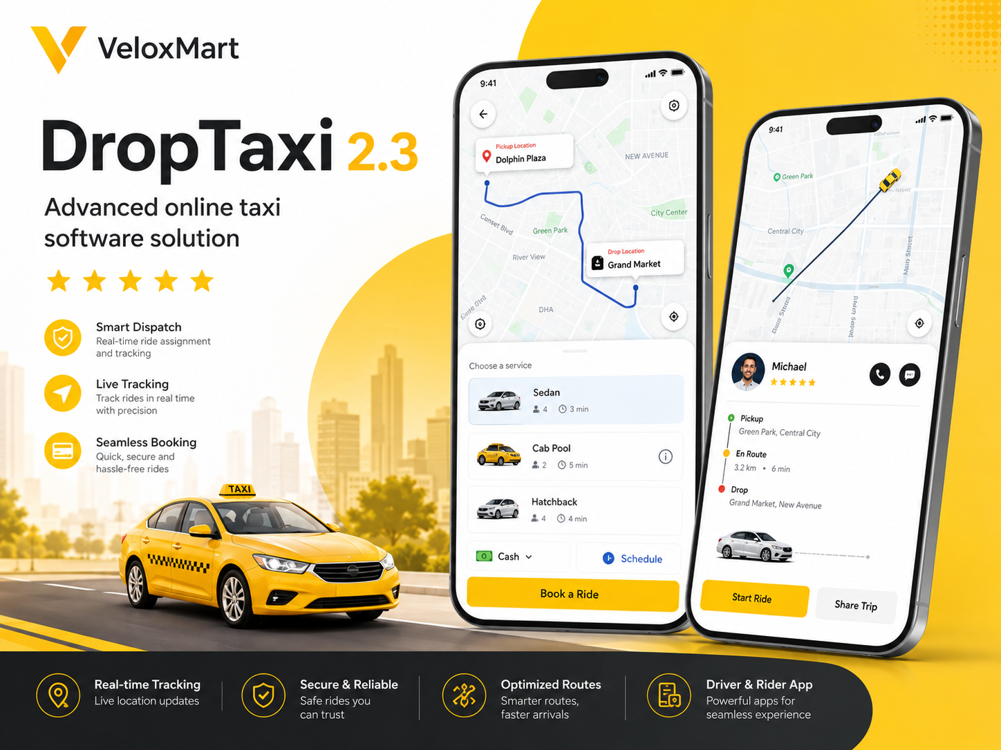 DropTaxi - Ride-hailing App